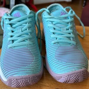 Teal and Purple Athletic Sneakers, KSWISS size 7